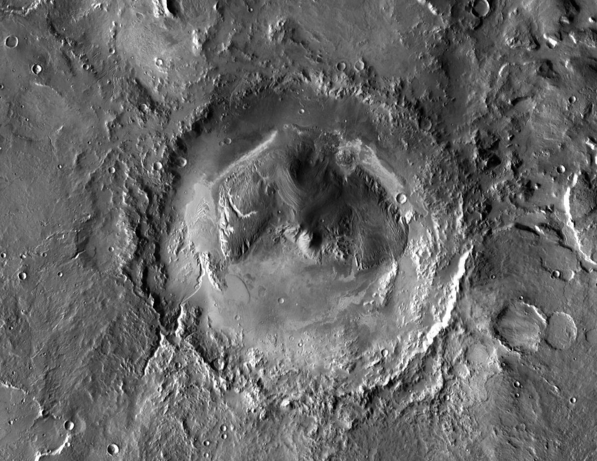 Photos Gale Crater on Mars Space
