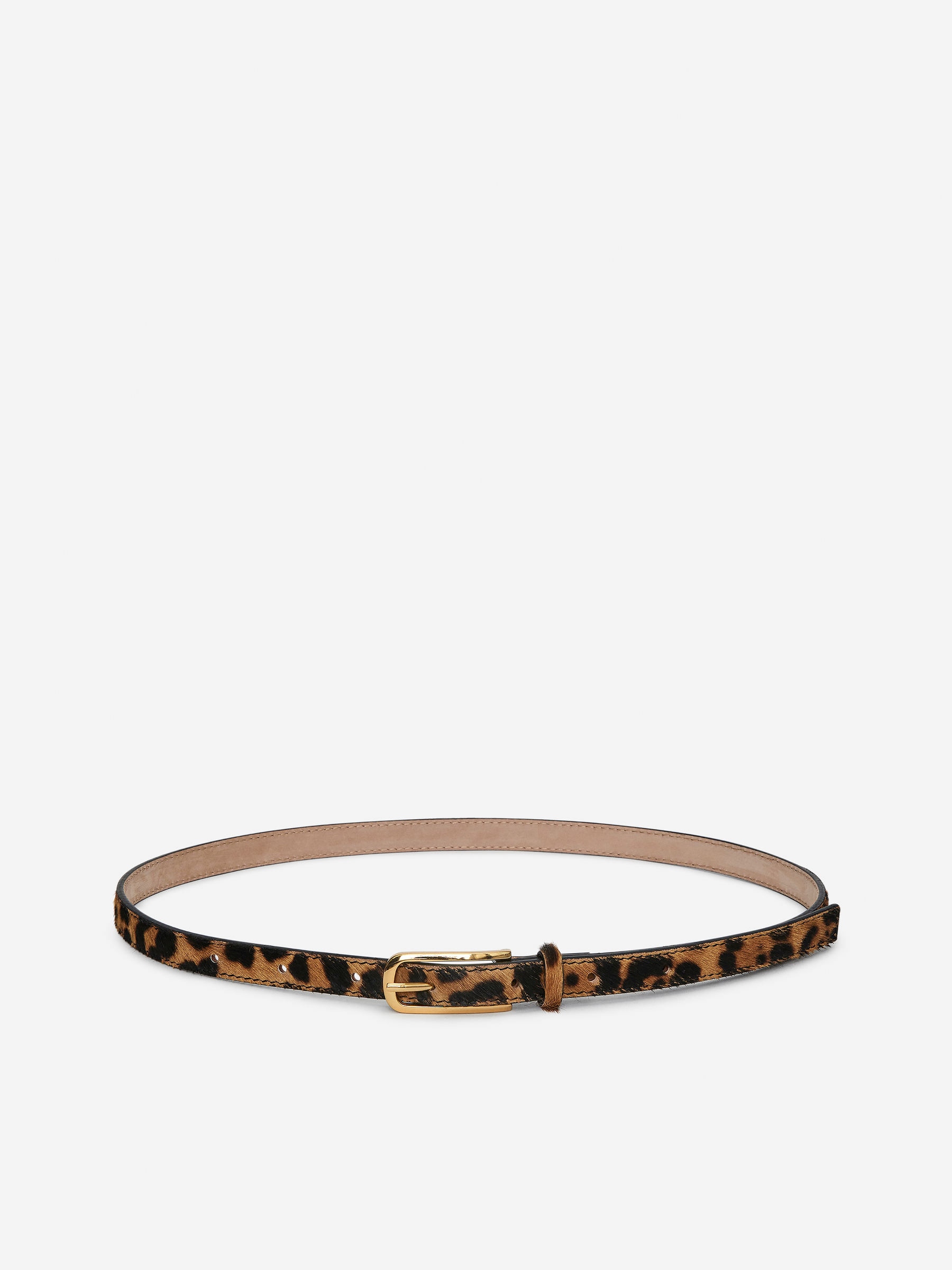 Leo-Print Leather Belt – Beige/black – Women – Arket Gb