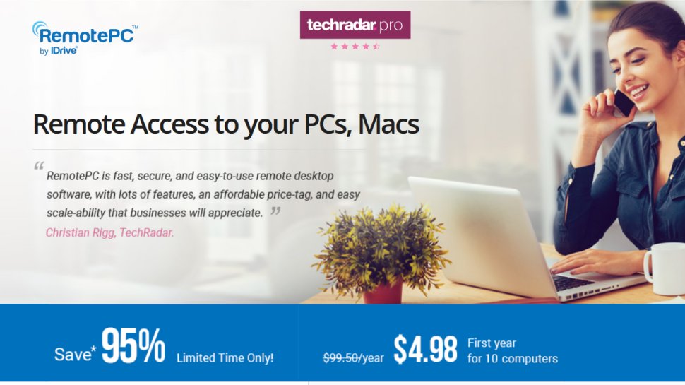 RemotePC website screenshot (June 2025).