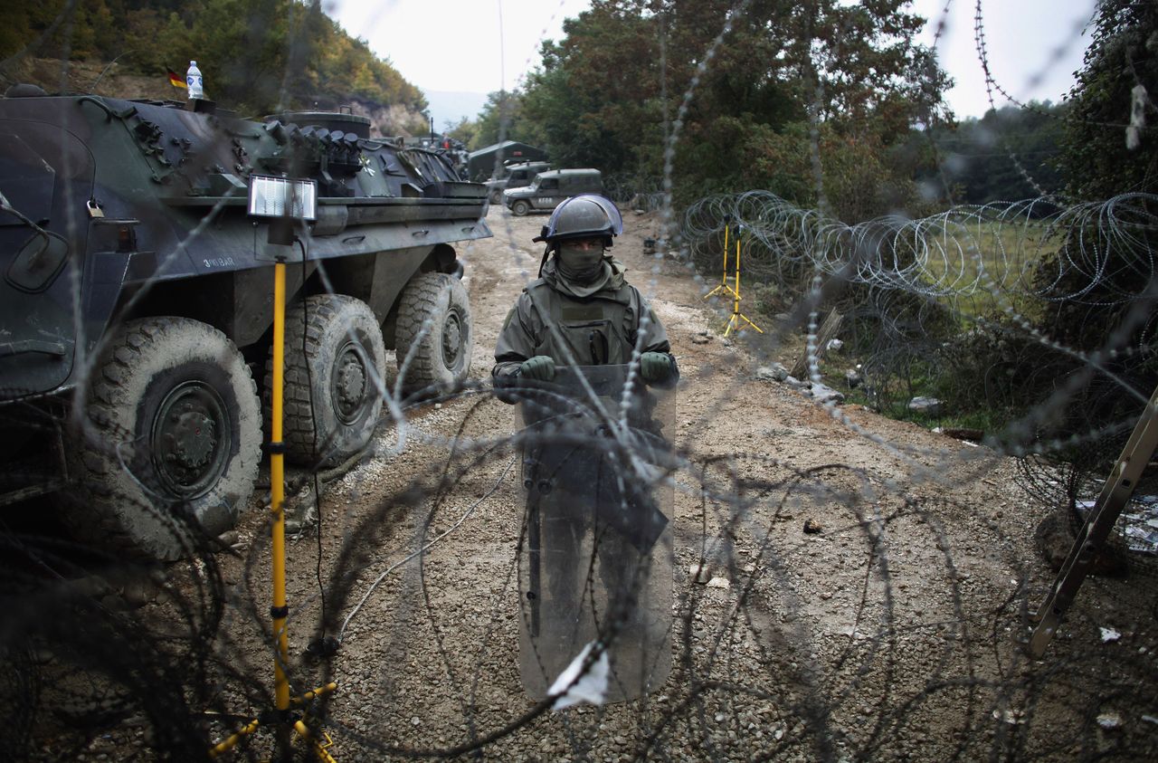 A NATO Kosovo Force soldier in 2011.