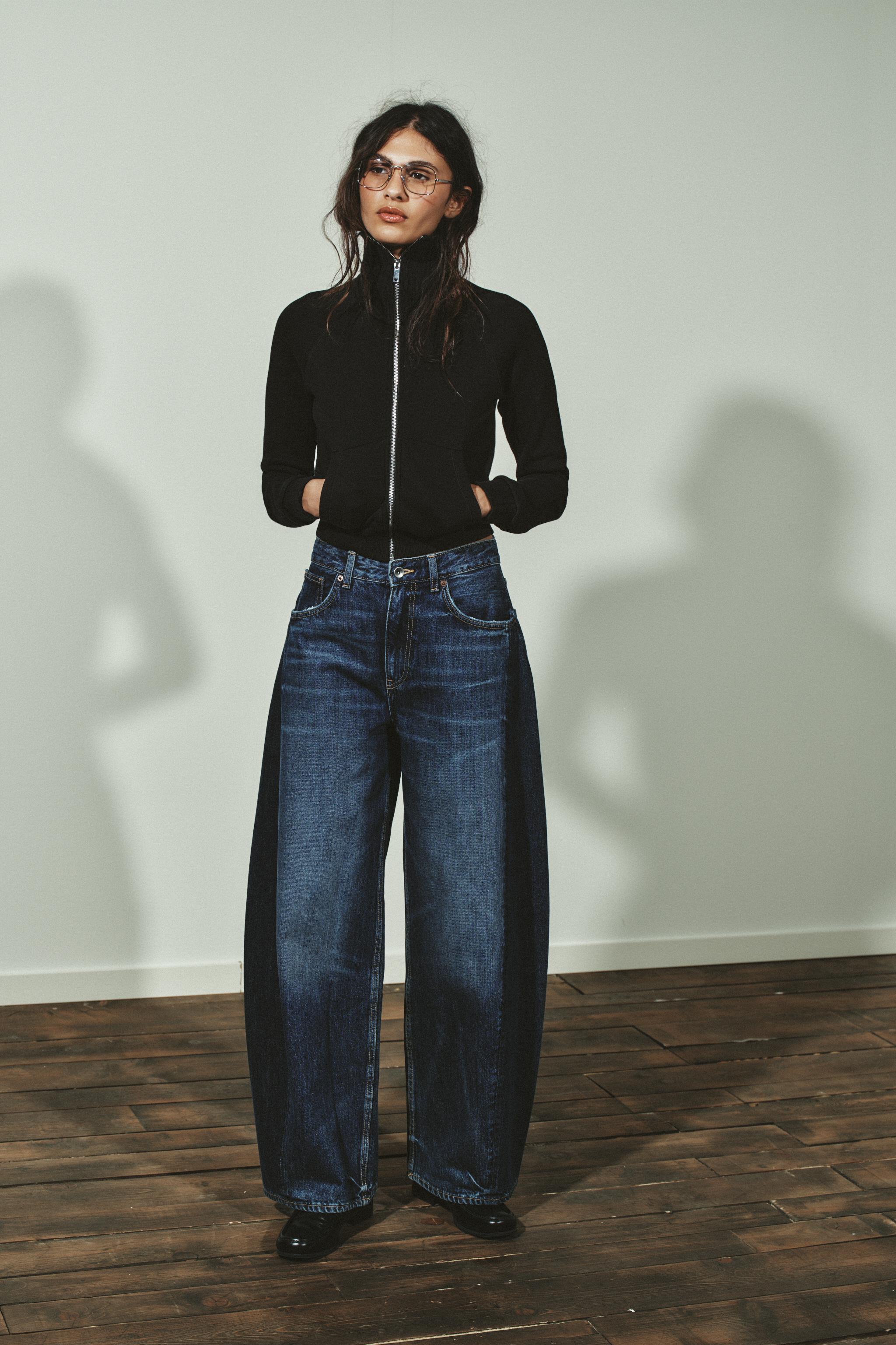 Trf High-Waist Balloon Oversize Jeans
