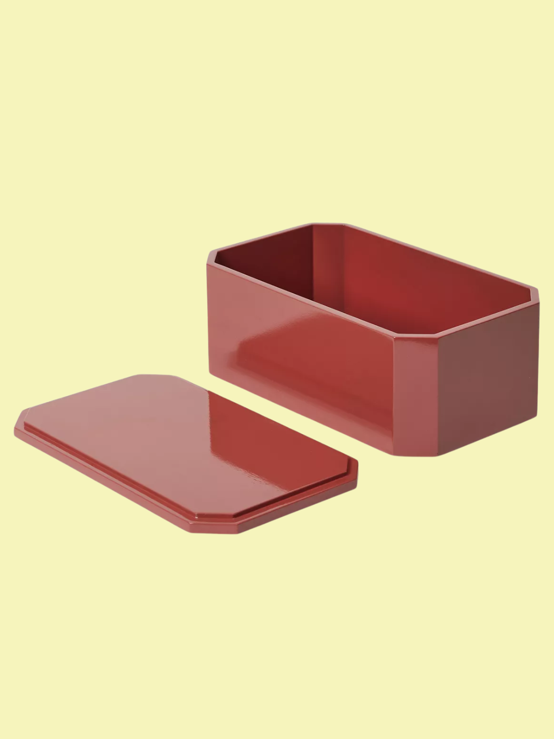 A deep orange storage box from Ferm Living