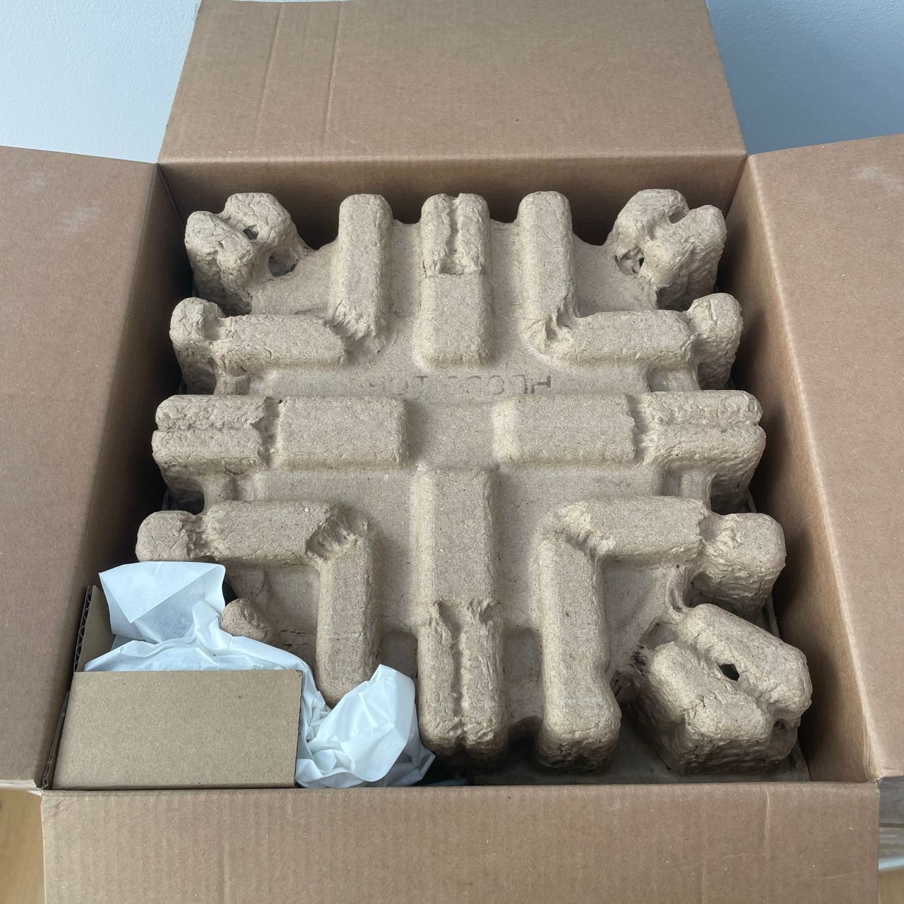Inside the box of the Shark BreatheClear Compact Air Purifier with NeverChange6