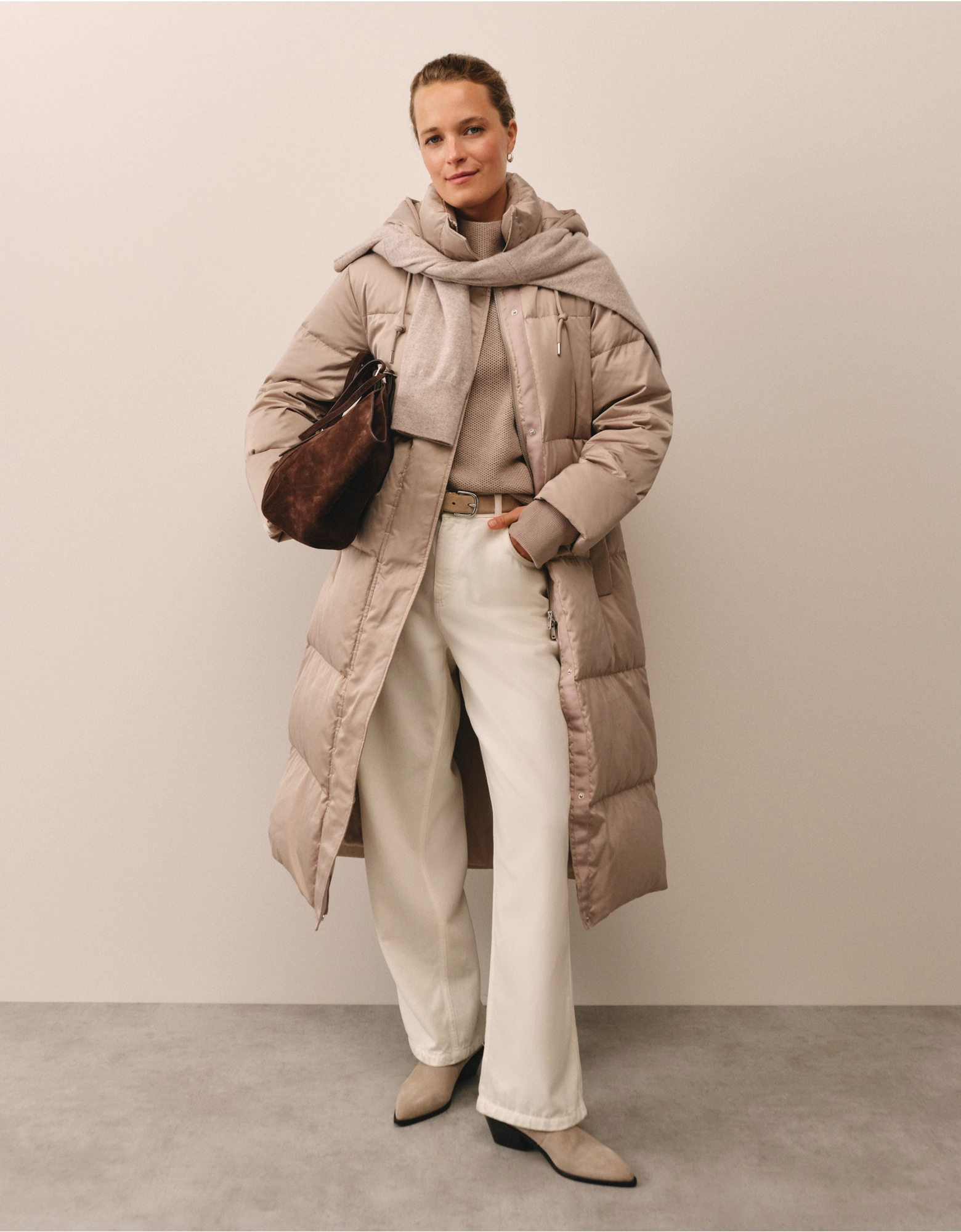The White Company Down Filled Long Puffer Coat