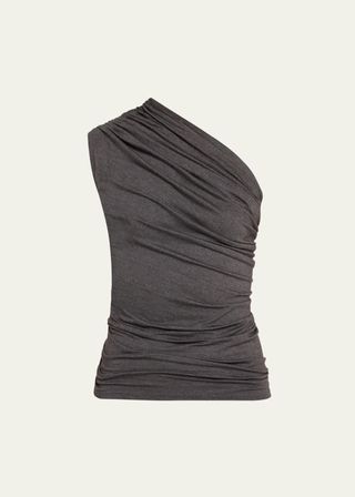 Lazy Diana Asymmetrical Draped Top