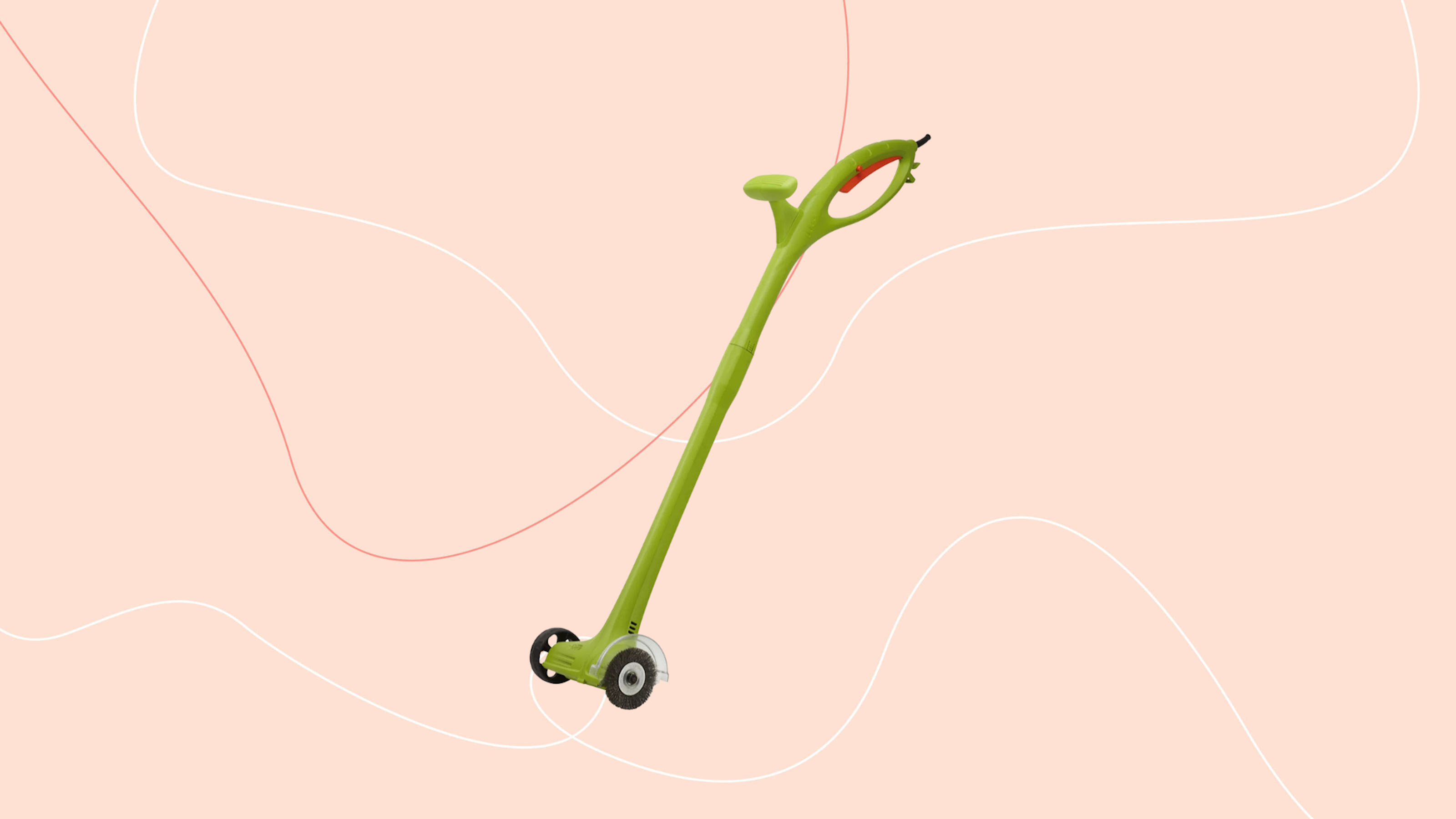 Weed Sweeper on pink background