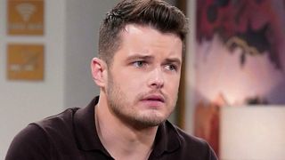 Michael Mealor as Kyle concerned in The Young and the Restless