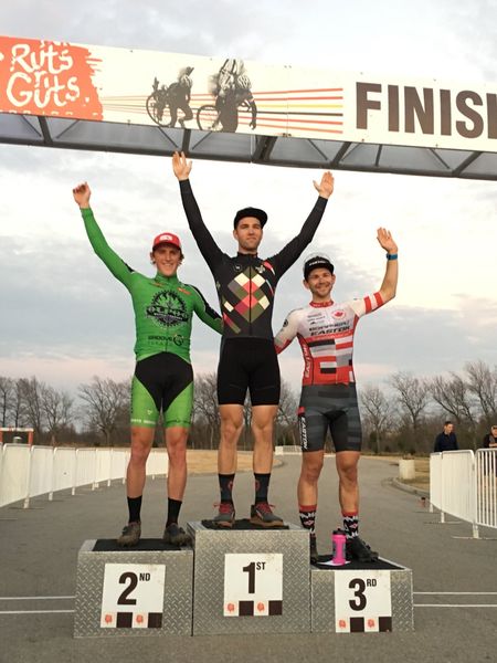 The men's Ruts N Guts day 2 podium