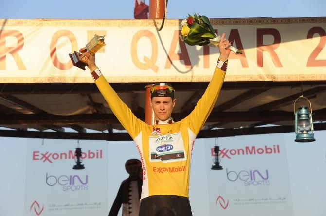 Tour of Qatar overall winner Niki Terpstra (Omega Pharma-Quickstep)
