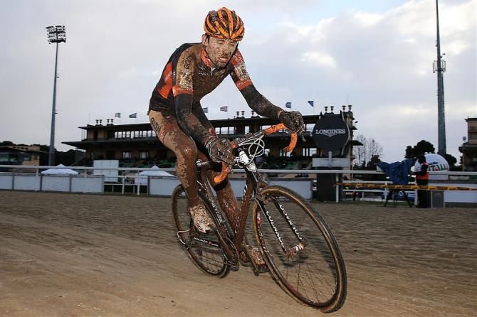 Rob Peeters covered in mud