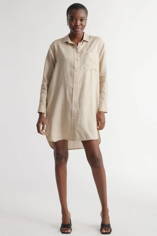 Quince 100% European Linen Shirt Dress