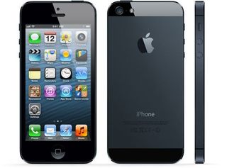 Front, back and side views of iPhone 5