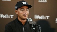 Rickie Fowler speaks to the media before the 2022 Zozo Championship in Japan