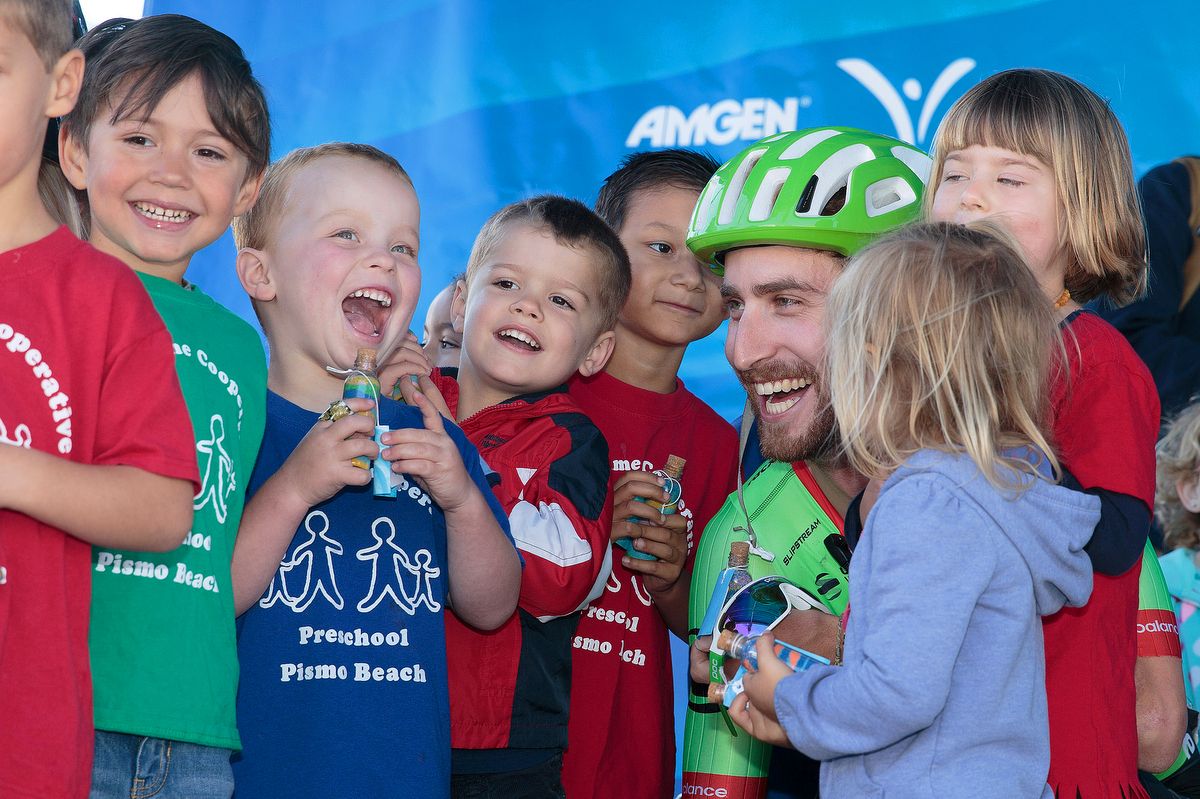 Taylor Phinney was a hit with the local kids