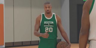 Michael B. Jordan in the video game NBA 2K17