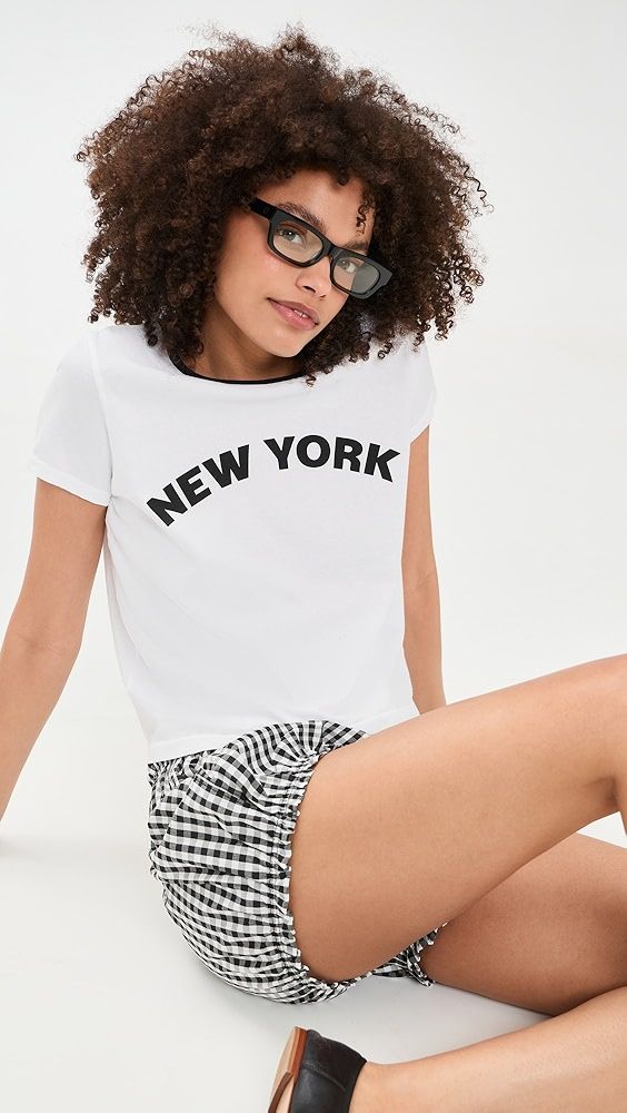 Sunny Somewhere New York Ringer Tee