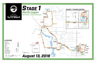 Tour of Utah stage 1 map