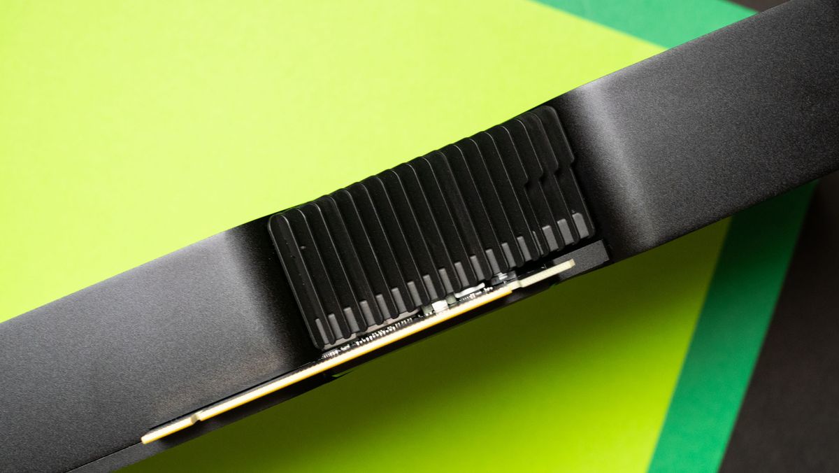 Bottom view of NVIDIA RTX 4070 Super Founders Edition