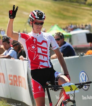 Max Plaxton (Specialized) makes it two Sea Otter short track wins in a row
