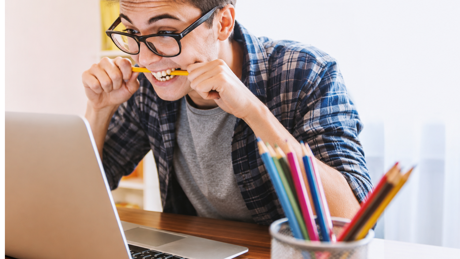 student studying