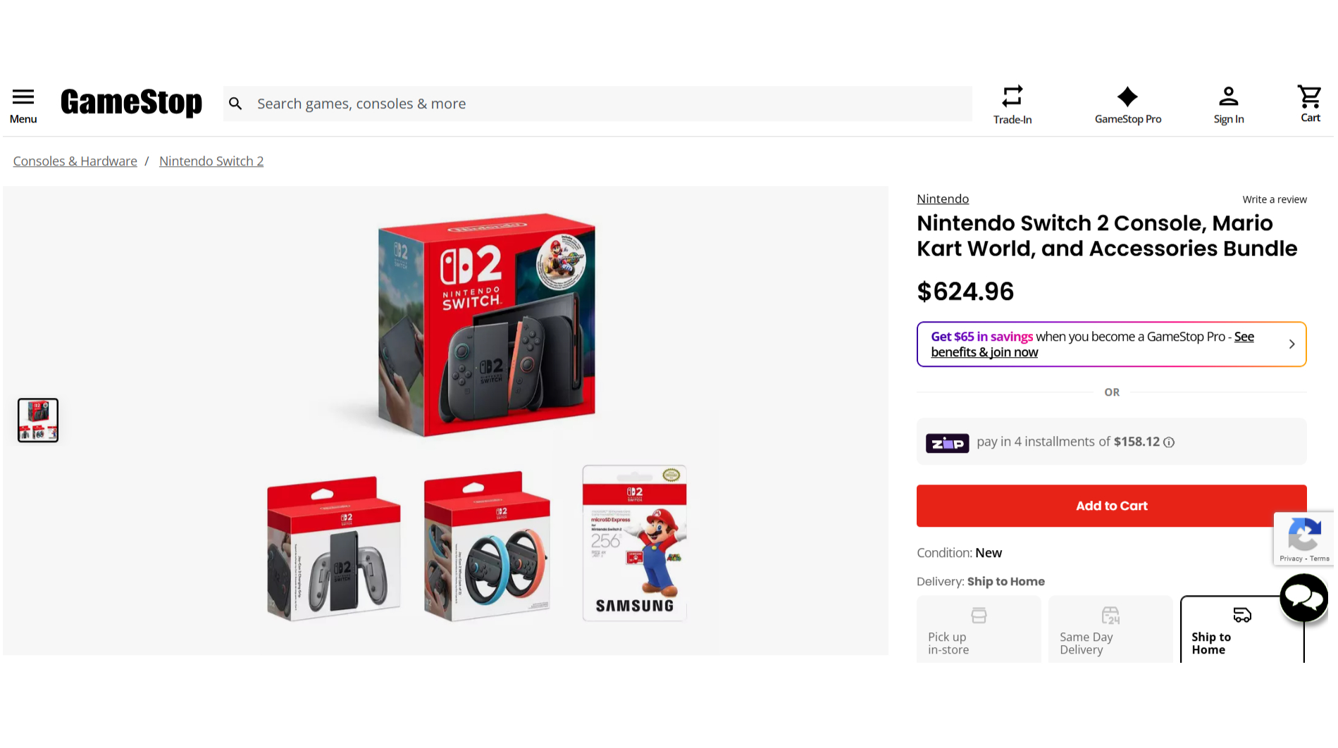 GameStop Switch 2 pre-orders