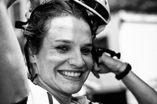 Joelle Numainville (TIBCO) happy after her win.