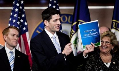 Rep. Paul Ryan (R-Wis.) introduces his "Path to Prosperity" on March 20