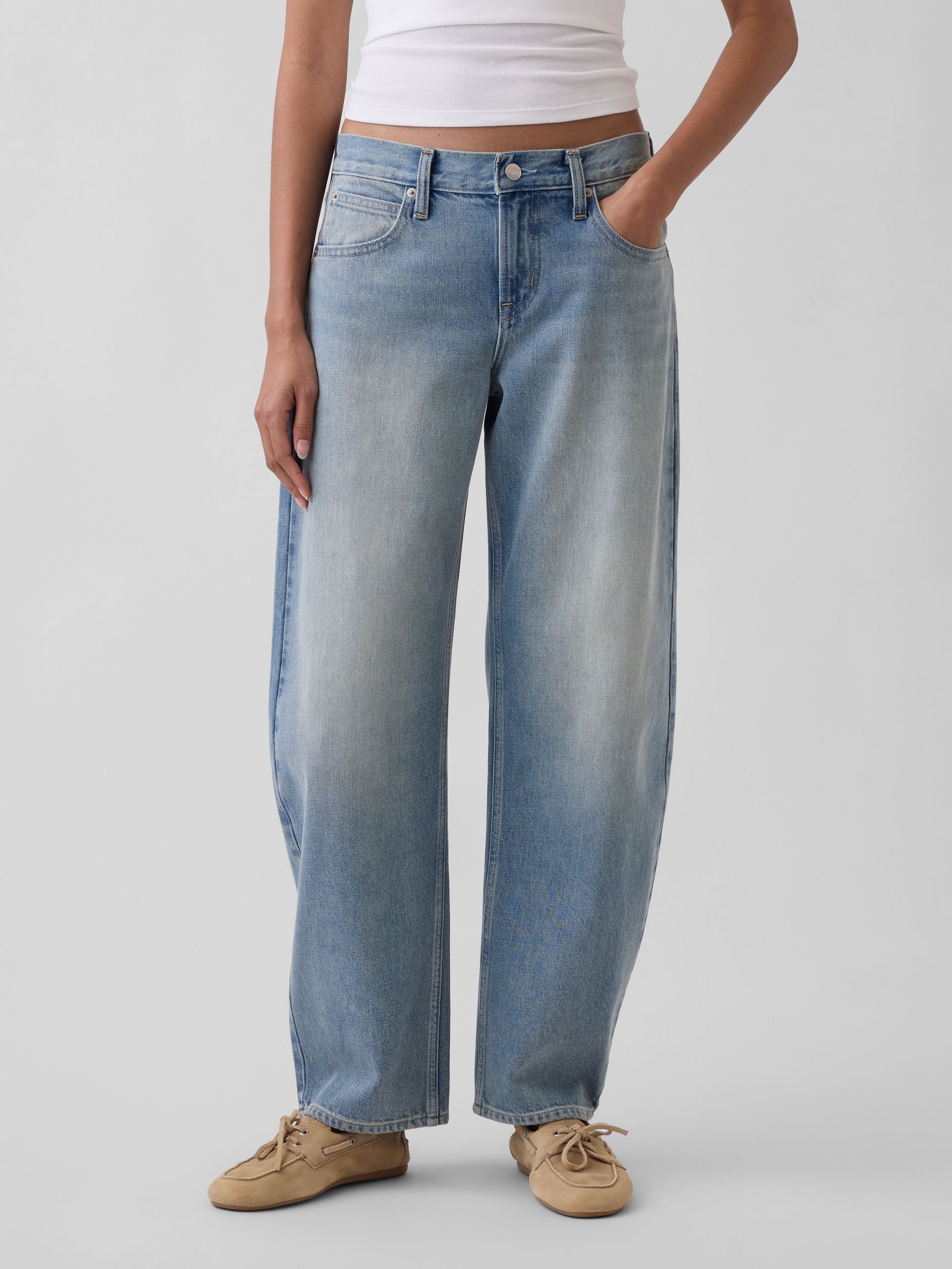 Gap, Low Rise Barrel Jeans