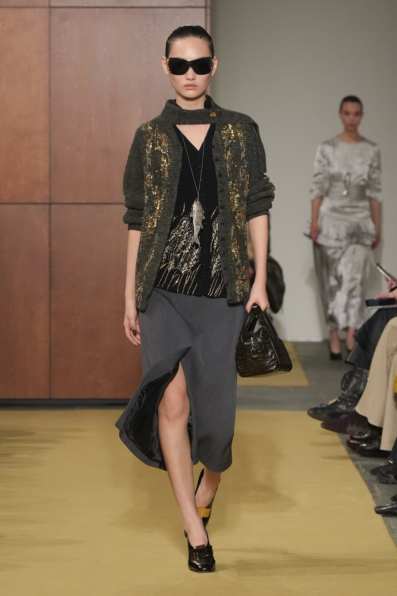 models on the Fall 2026 Tory Burch fashion show runway