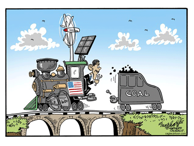 Obama Cartoon EPA Coal