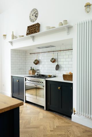Black and white kitchen by deVOL