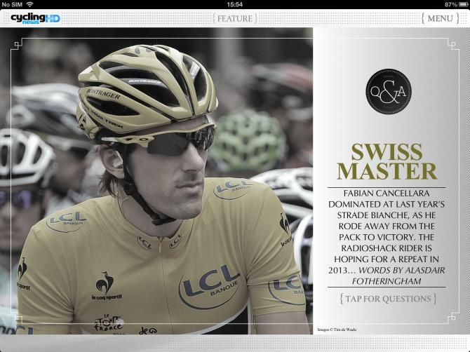 Fabian Cancellara interviewed by CNHD
