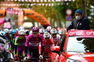 The peloton rolls out of Cervia