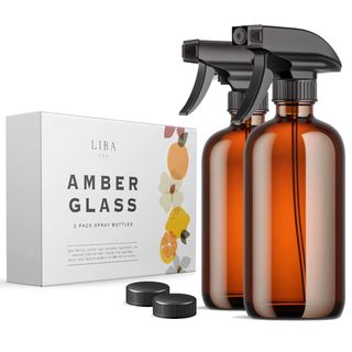 LiBa Amber Glass Spray Bottles - from Walmart