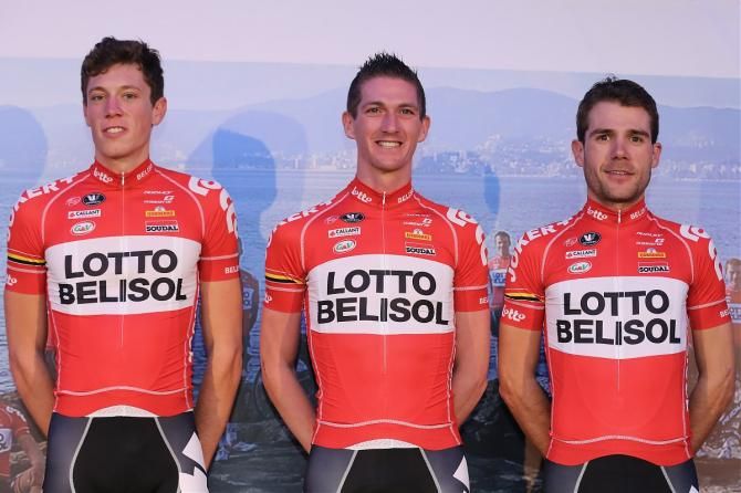 The new Lotto-Belisol team kit on display