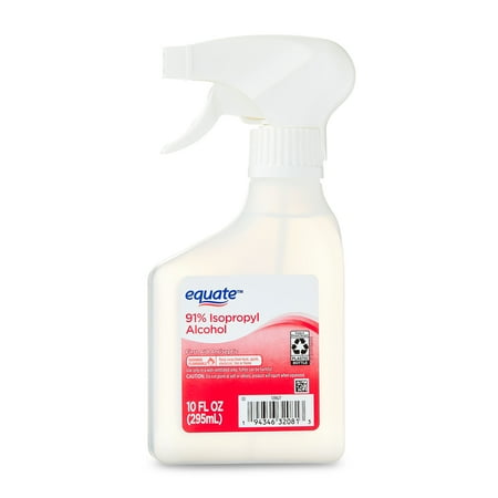 Equate 91% Isopropyl Alcohol First Aid Antiseptic, Topical Solution Spray, 10 Fl Oz