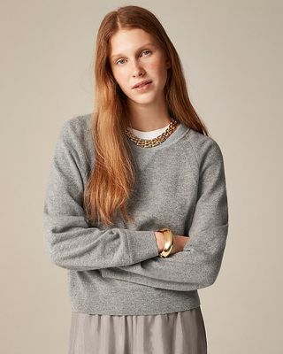 Marled Cashmere Crewneck Sweatshirt