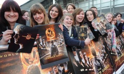 "The Hunger Games" fans show off memorabilia