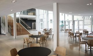 Mariehøj Culture Centre’s foyer and cafe space