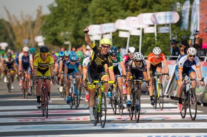 Boris Shpilevski (RTS-Santic) wins stage 5 of the Tour of Taihu Lake.