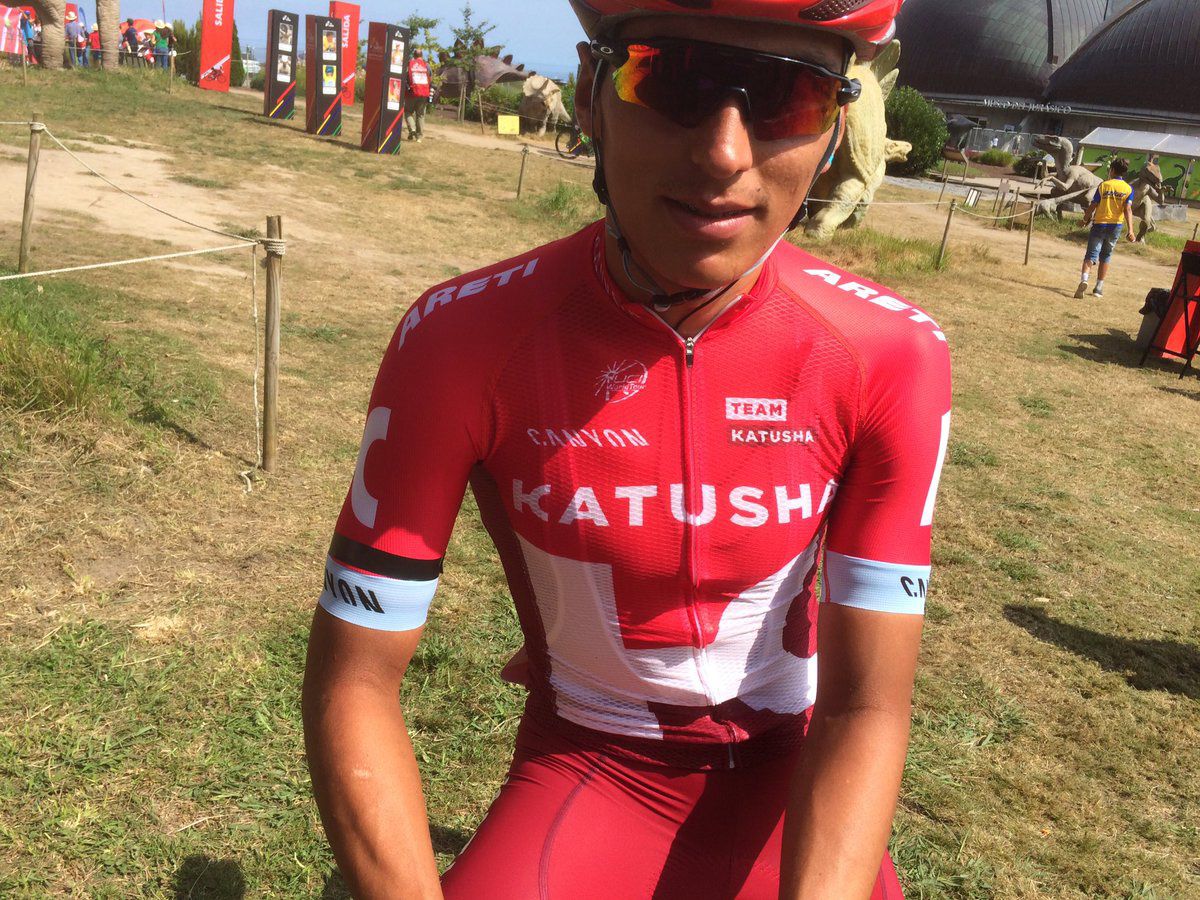 Jhonatan Restrepo wears a black arm band for his fallen compatriot Diego Suta