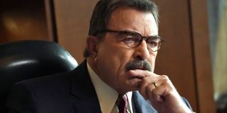 Tom Selleck is deep in thought as Frank Reagan Blue Bloods Season 10 CBS