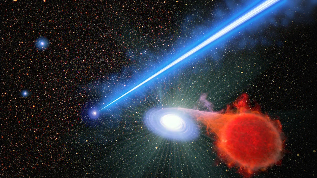 Supermassive black hollow jets mysteriously ignite nova explosions, Hubble Telescope reveals