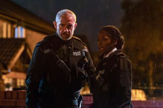 Chris Carson (Martin Freeman) and Rachel Hargreaves (Adelayo Adedayo) in The Responder season 2 episode 3 recap