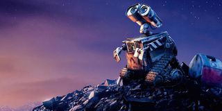 WALL-E looking into space