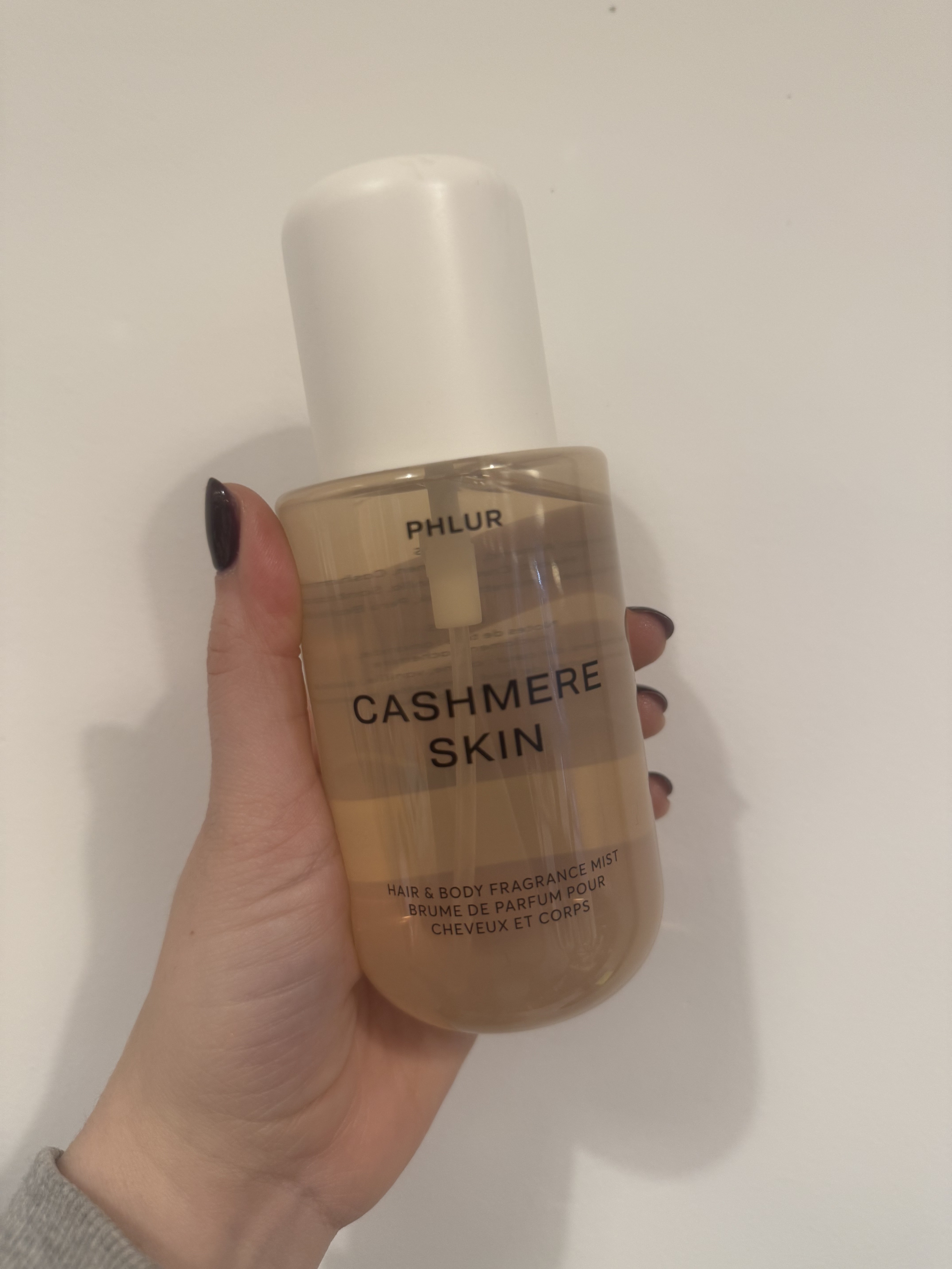 Brooke Knappenberger tests Phlur cashmere skin