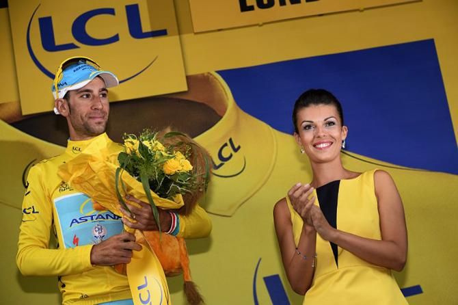 Vincenzo Nibali (Astana) leads the Tour de France
