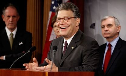After a tough year, the Senate could use a pick-me-up: Maybe that's why Sen. Al Franken (D-Minn.) helped organize the Senate's first-ever Secret Santa gift exchange.