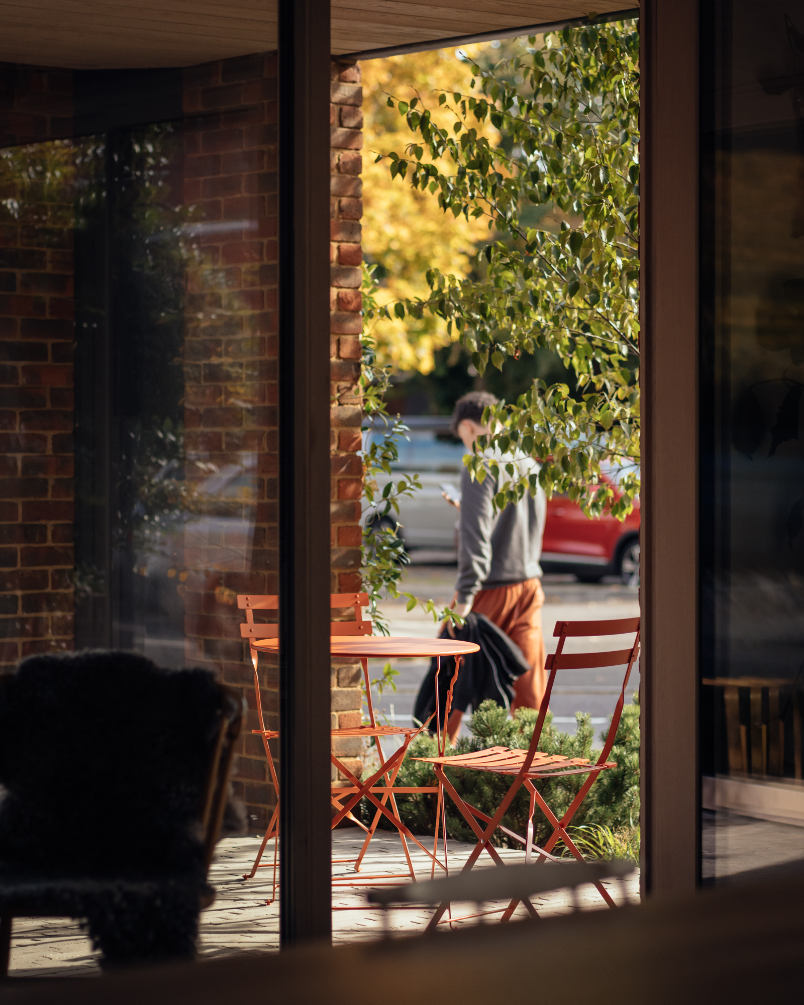 A new exterior space was also part of the project