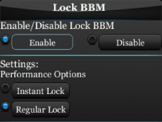 Lock for BlackBerry Messenger